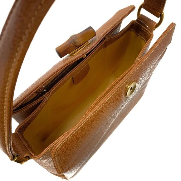 Gucci -- Brown Leather Handbag (Pre-Owned) - Picture 4 of 9